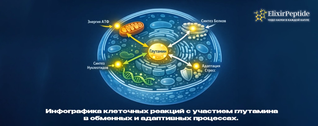 Инфографика клеточных реакций с участием глутамина в обменных и адаптивных процессах..png Инфографика клеточных реакций с участием глутамина в обменных и адаптивных процессах..png
