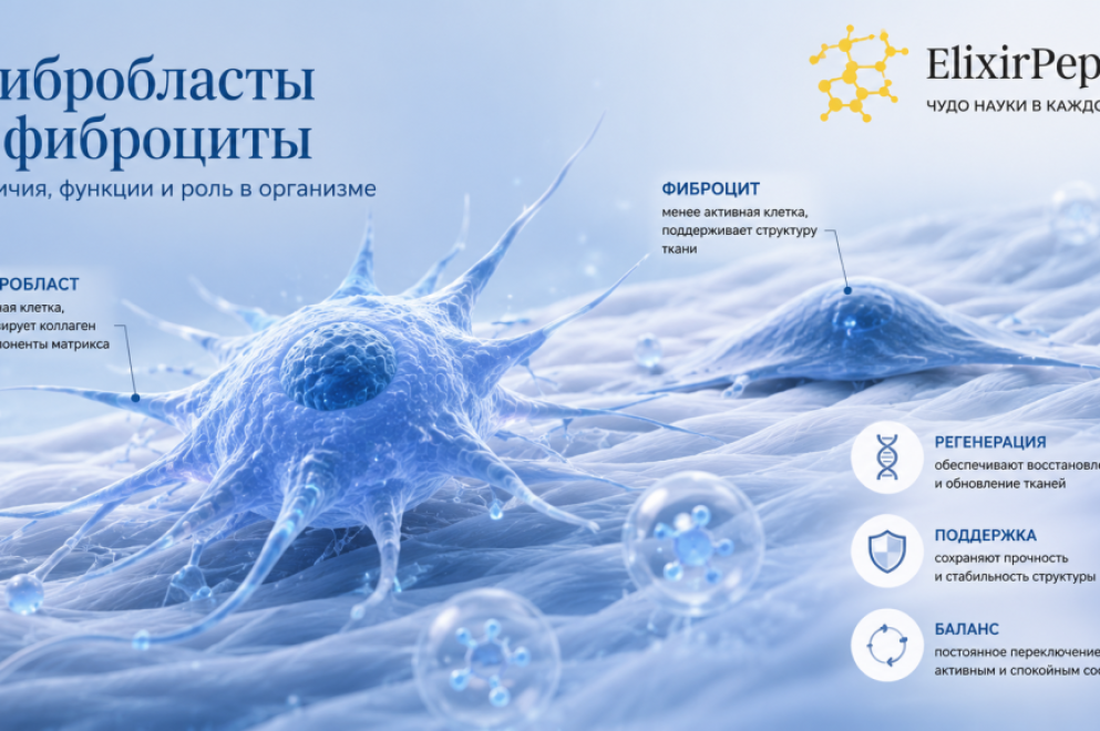 Фибробласты и фиброциты — отличия, функции и роль в организме